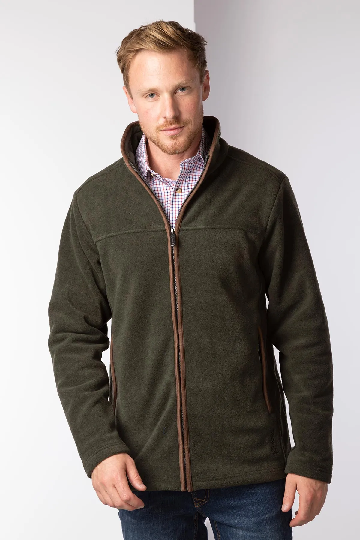 Men's Full Zip Fleece Jacket - Huggate