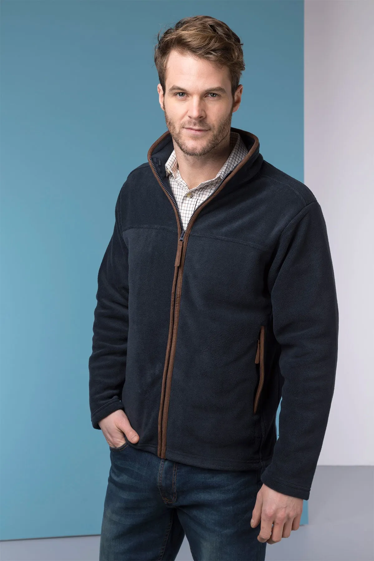 Men's Full Zip Fleece Jacket - Huggate