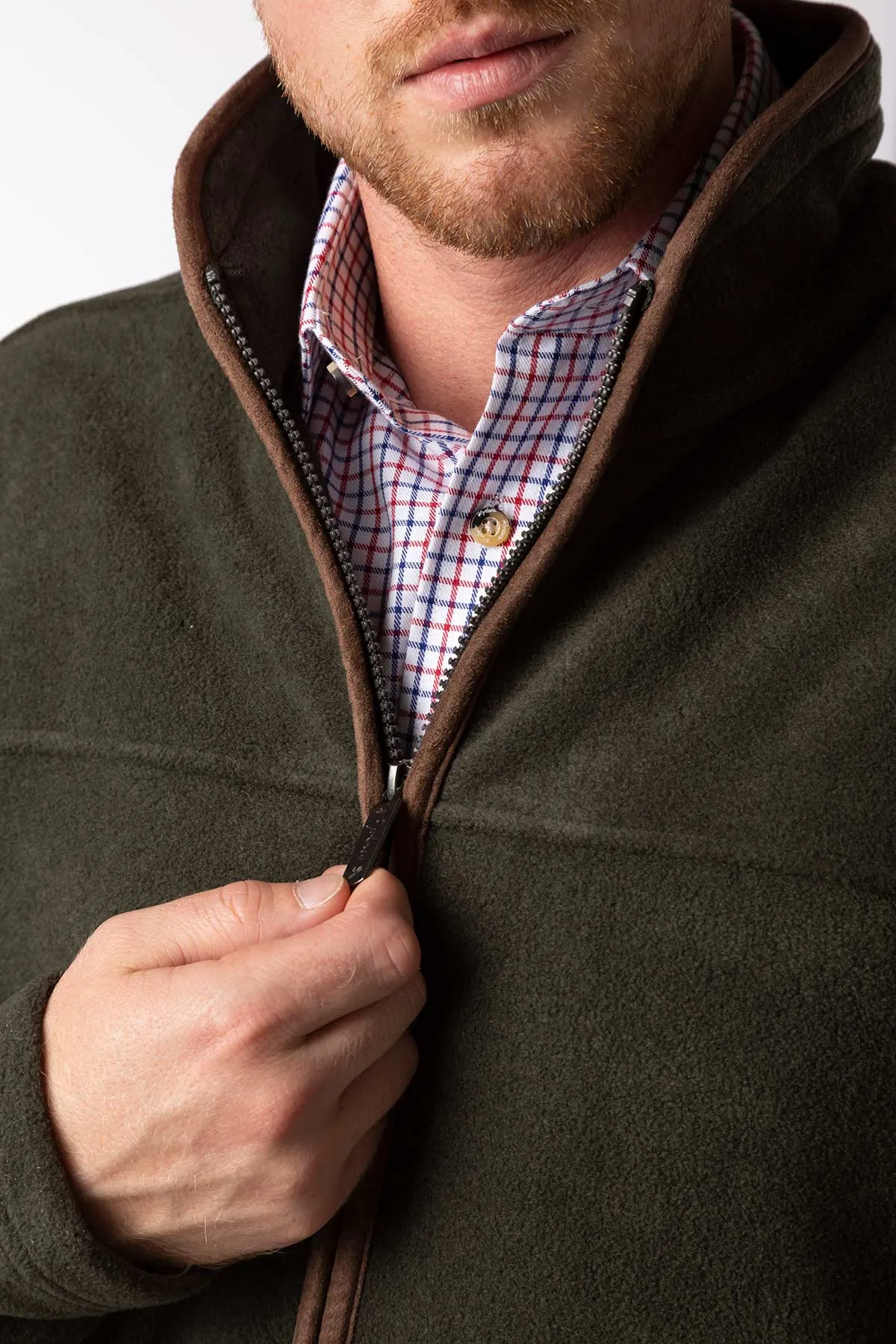 Men's Full Zip Fleece Jacket - Huggate