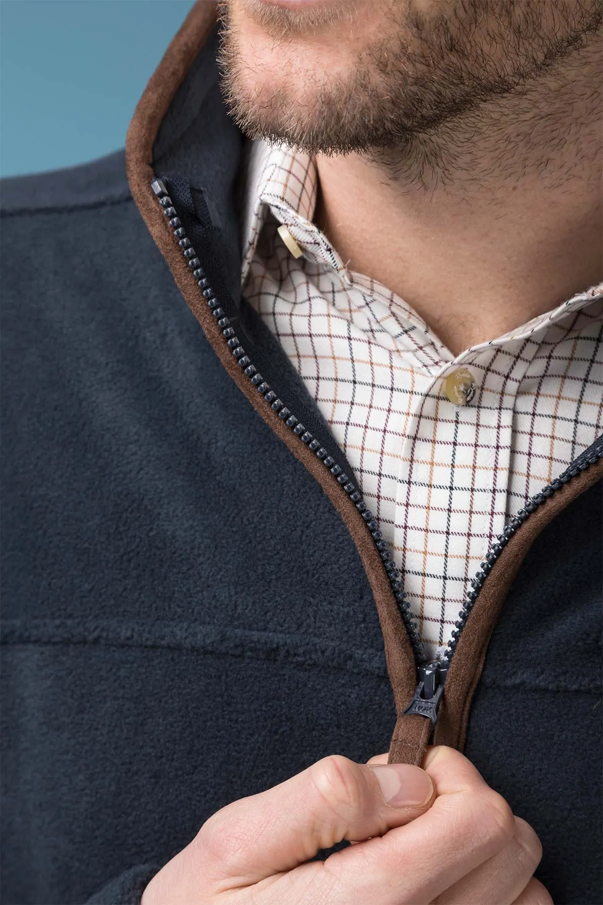 Men's Full Zip Fleece Jacket - Huggate