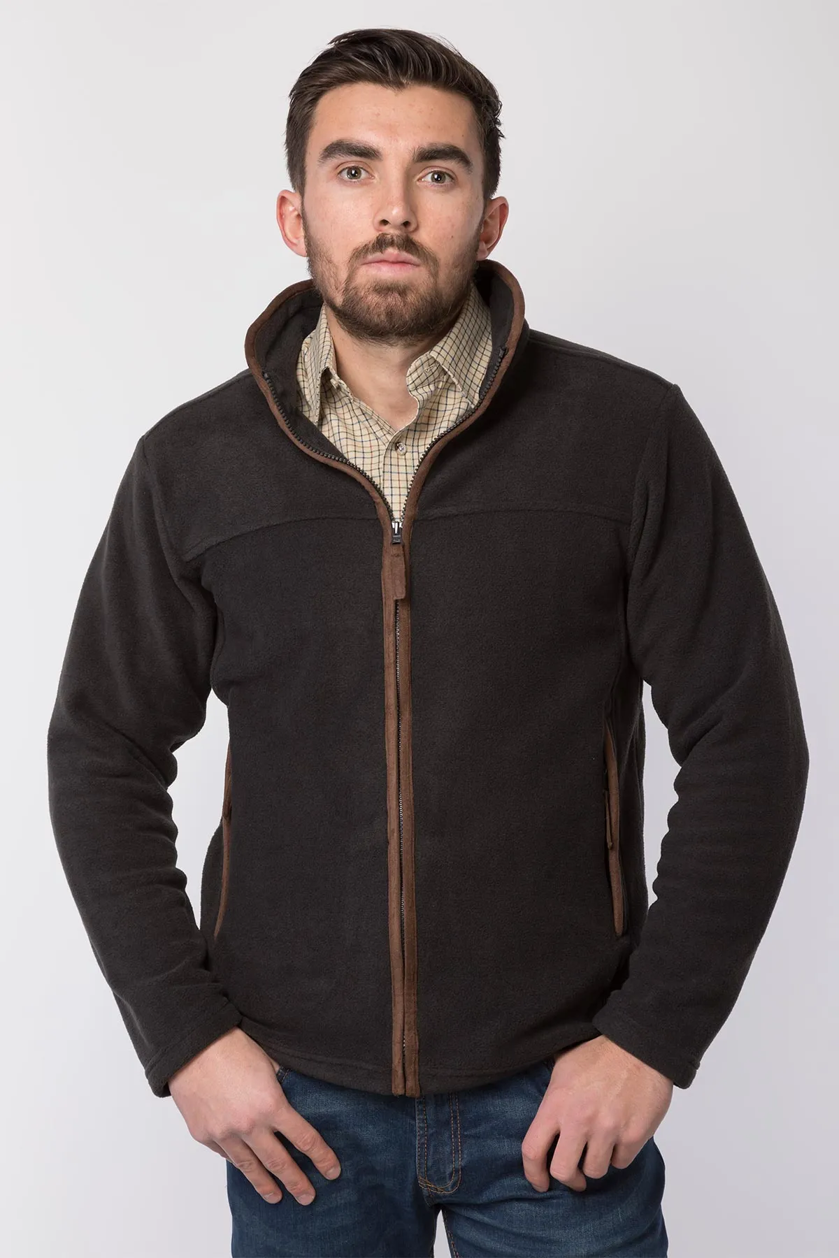 Men's Full Zip Fleece Jacket - Huggate