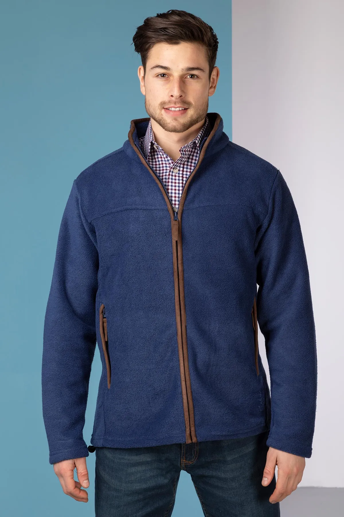 Men's Full Zip Fleece Jacket - Huggate