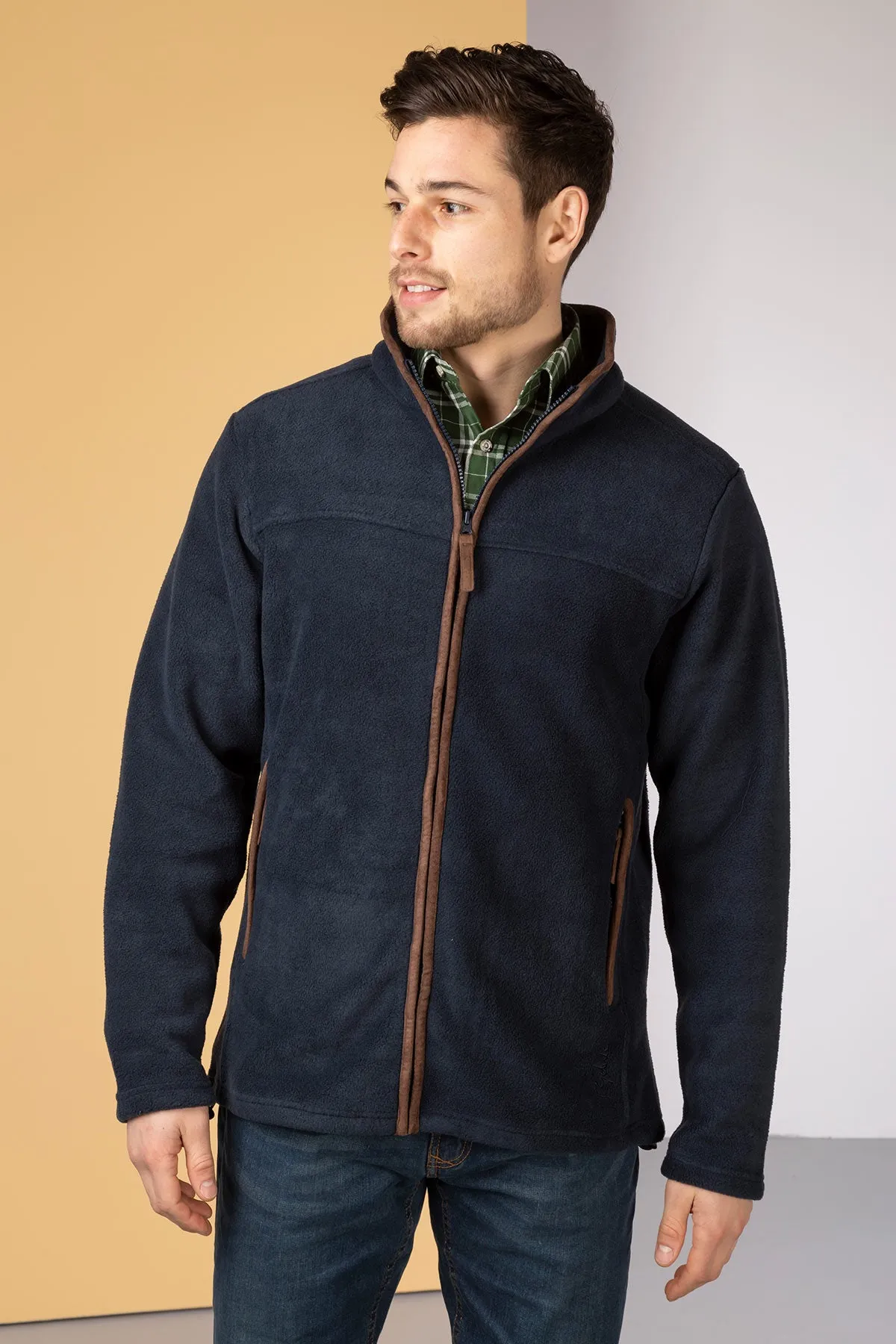 Men's Full Zip Fleece Jacket - Huggate