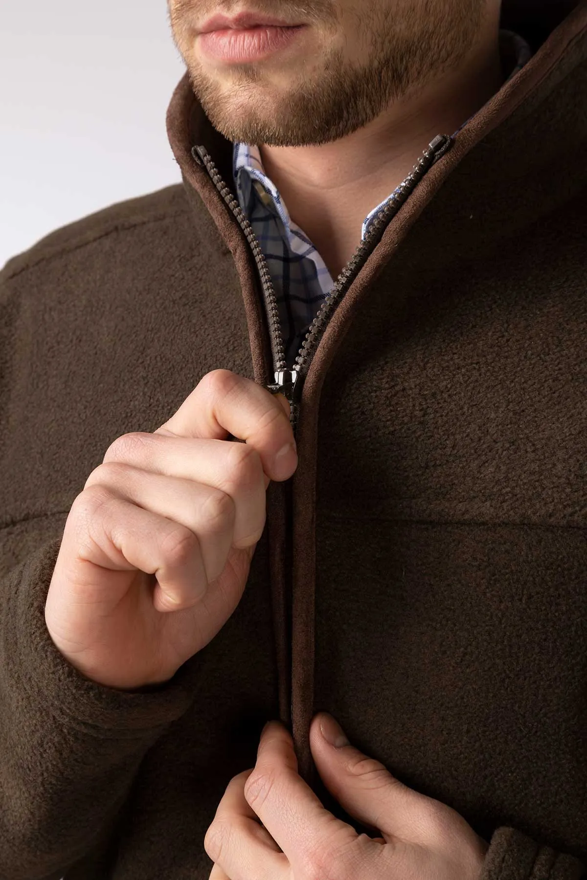 Men's Full Zip Fleece Jacket - Huggate