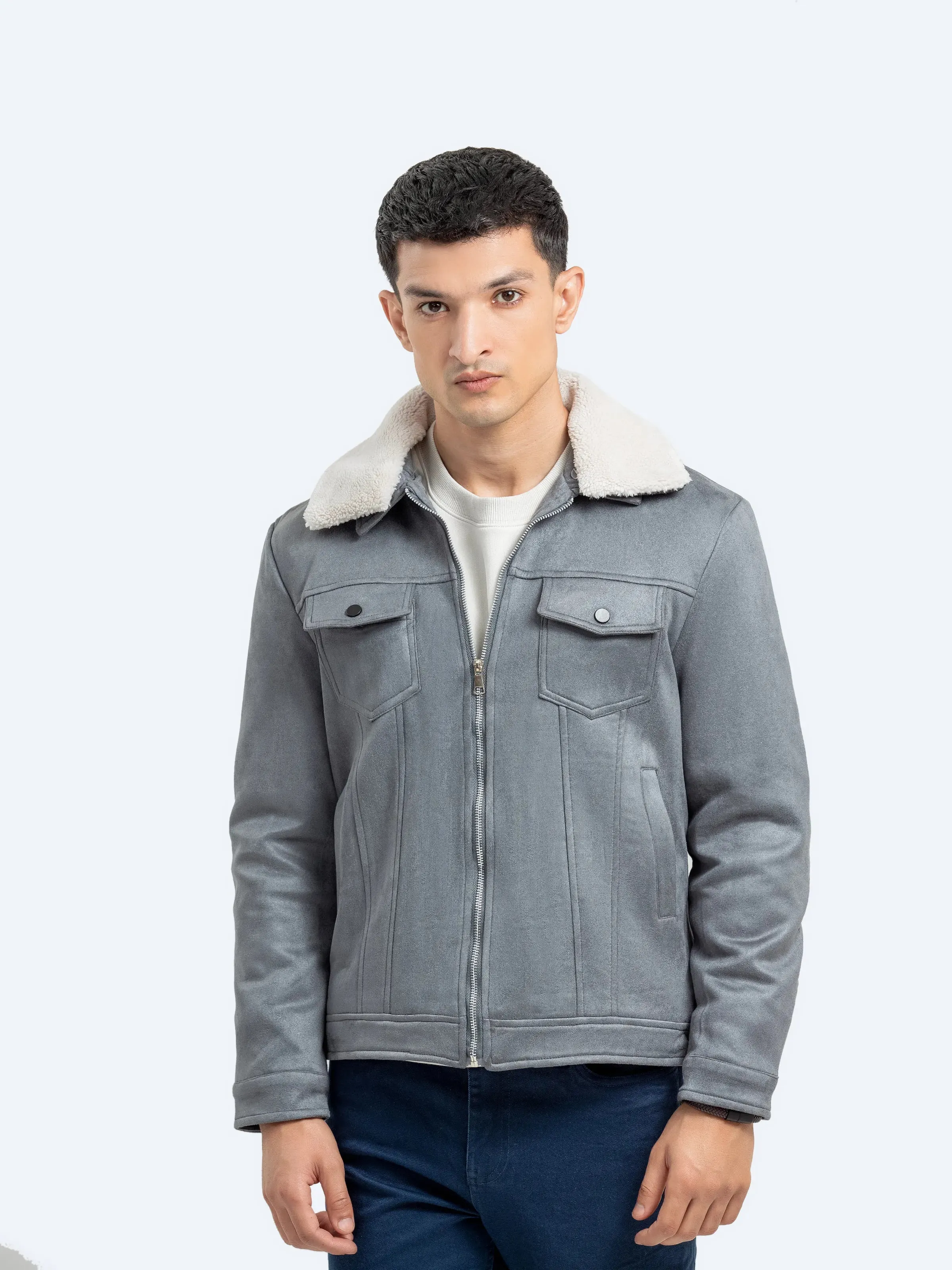 Men's Grey Jacket - EMTJ24-016