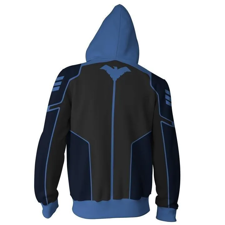 Navy Blue NIGHTWING Hoodie Jacket
