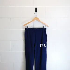 Navy Open Leg Sweatpants