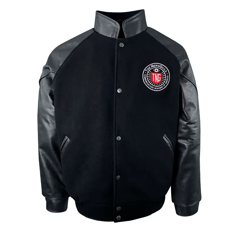 NewsGuild Melton/Leather Jacket