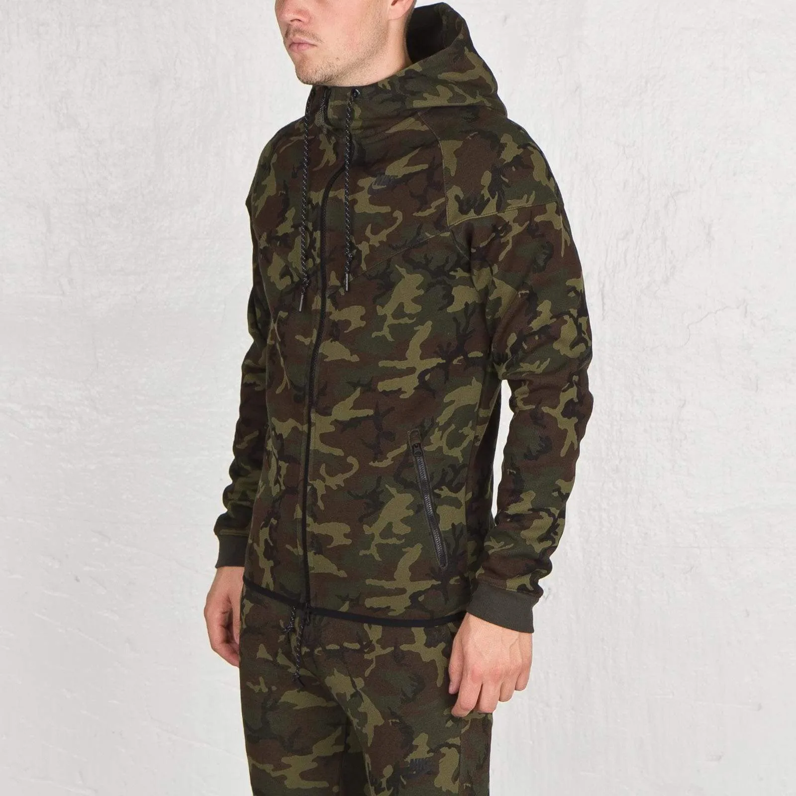 Nike Tech Fleece Camo Hooded Jacket