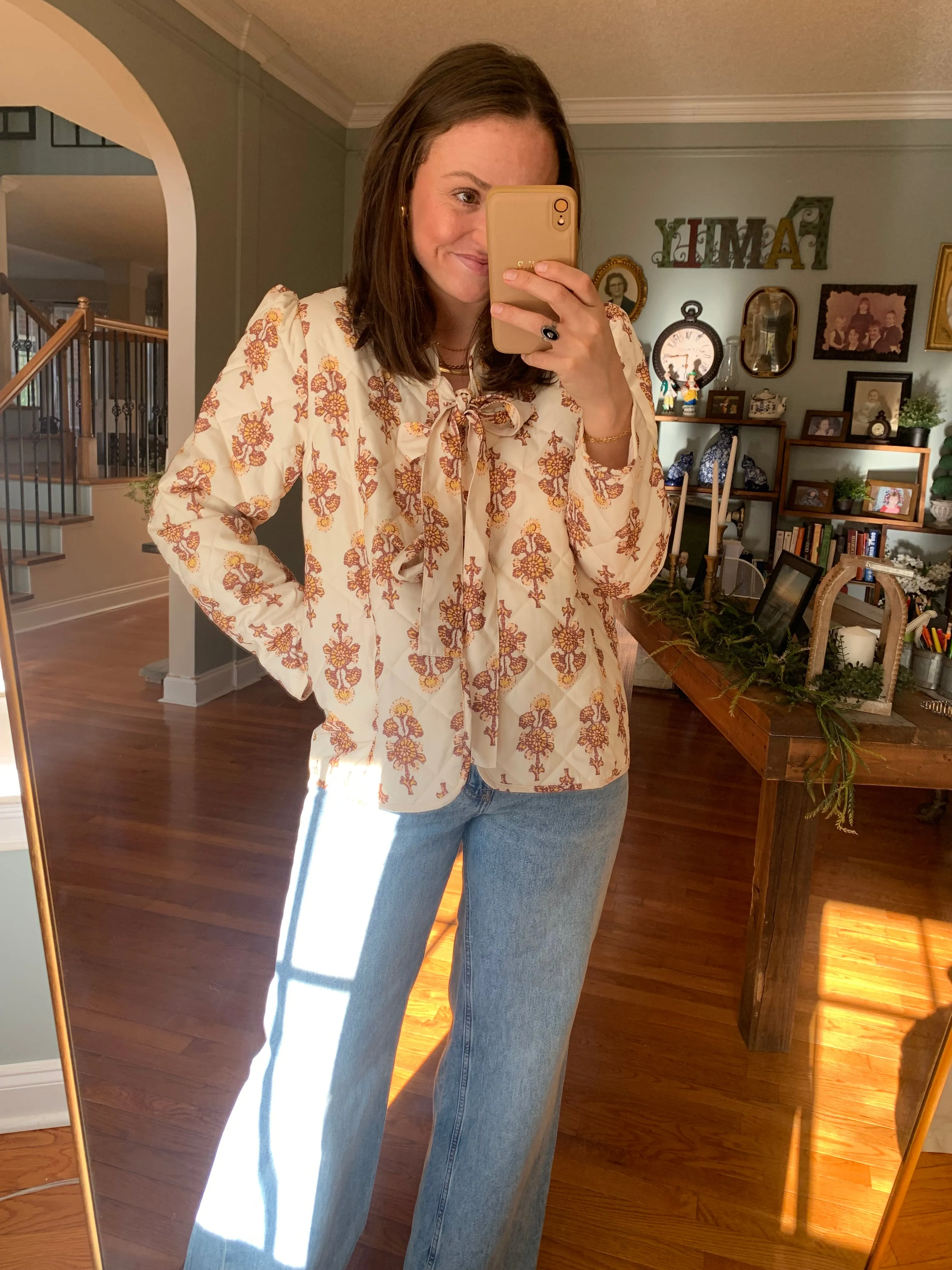Petal Posh Floral Quilt Jacket