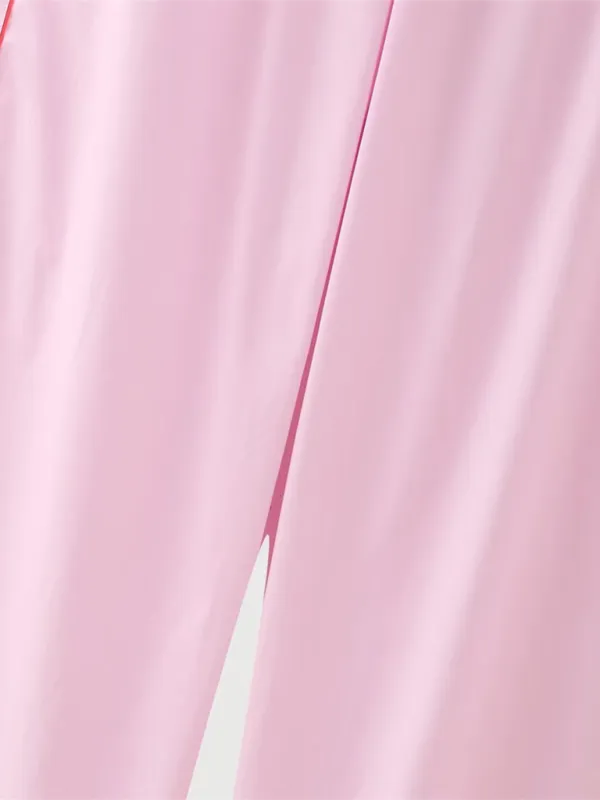 Relaxed Long Sleeve Shirt & Pants Loungewear Combo for Women