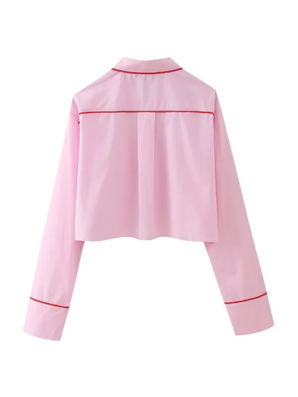Relaxed Long Sleeve Shirt & Pants Loungewear Combo for Women