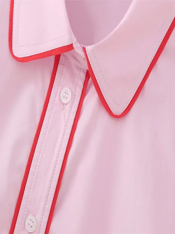 Relaxed Long Sleeve Shirt & Pants Loungewear Combo for Women