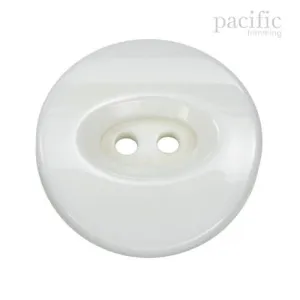 Round 2 Hole Polyester Jacket Coat Button