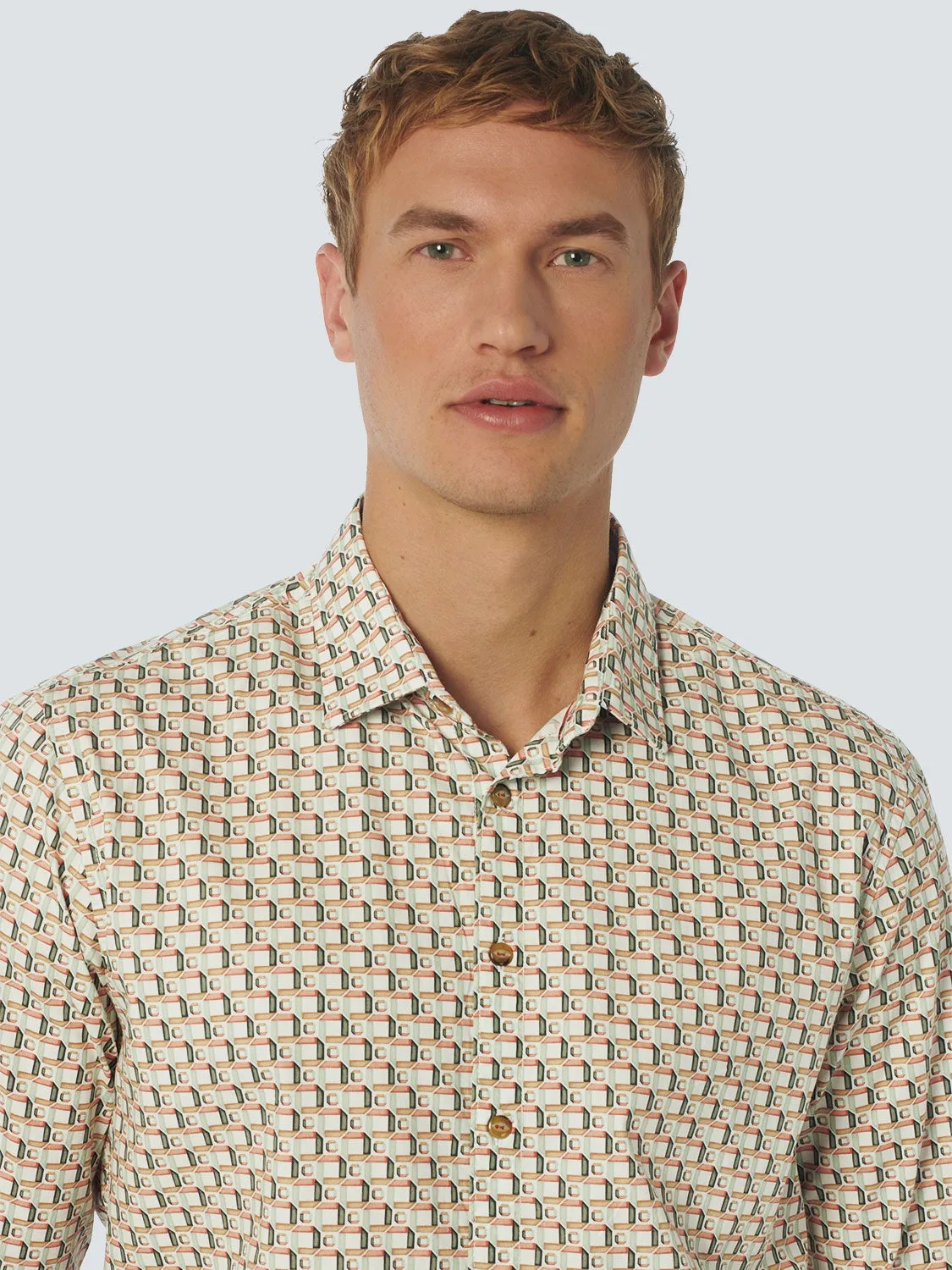 Shirt Stretch Allover Printed | Melon