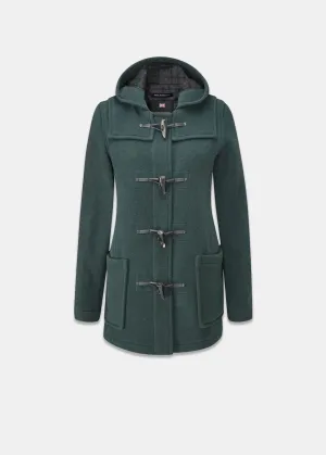 Short Slim Green Duffle Coat