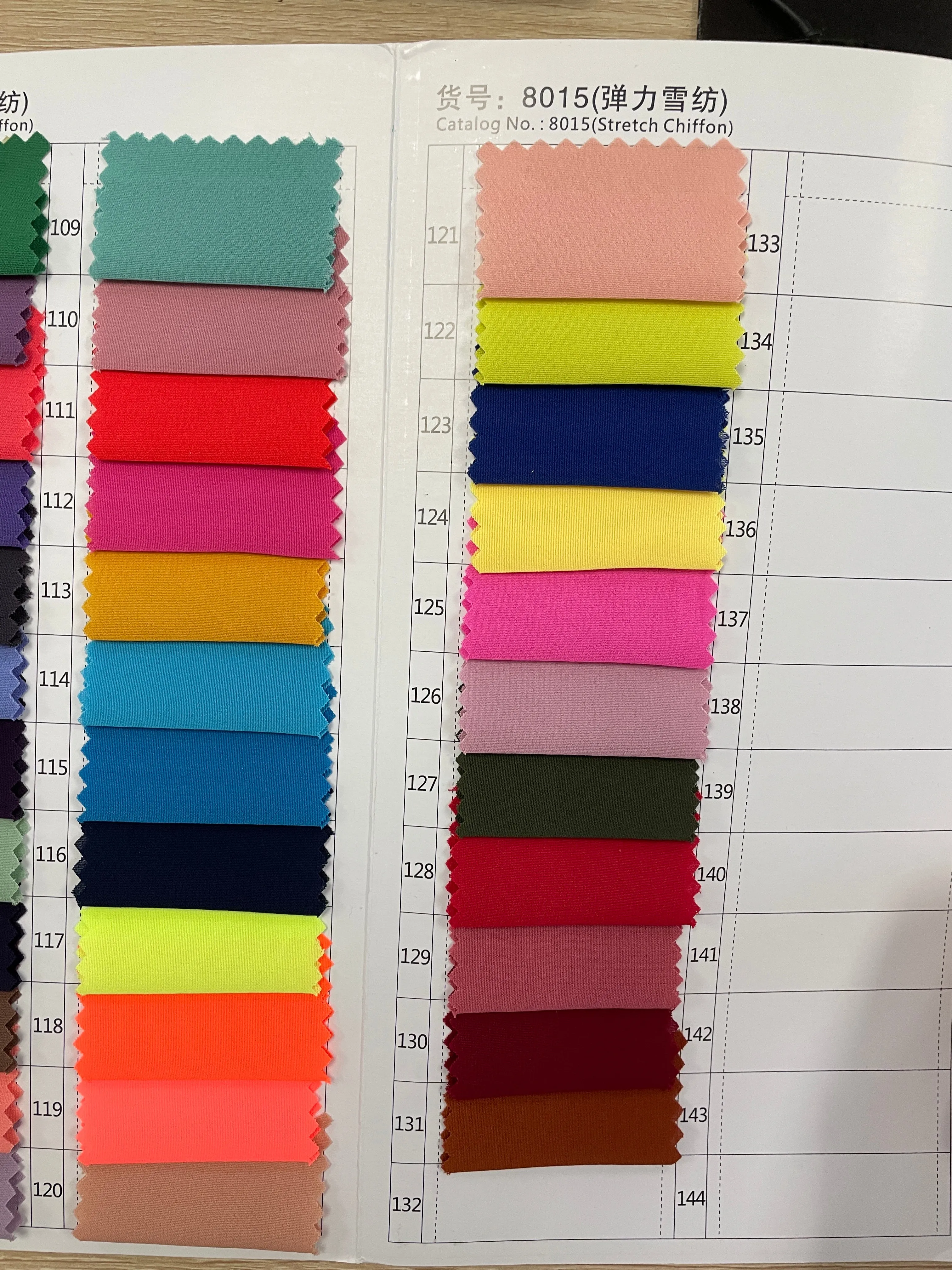 Spandex chiffon
