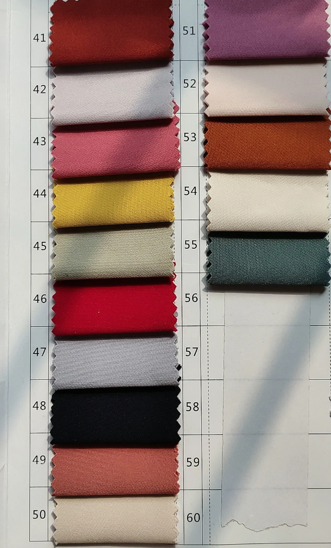 Spandex Color Swatch
