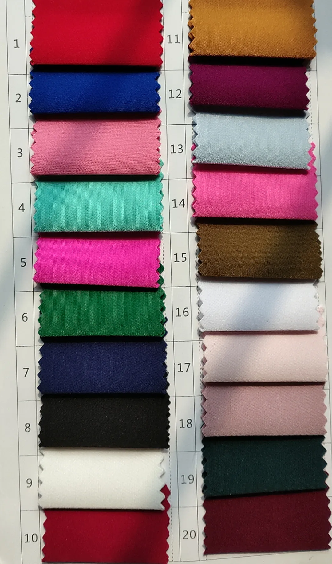 Spandex Color Swatch