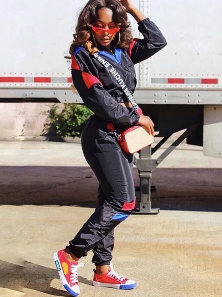 Two Piece Windbreaker Long Pants