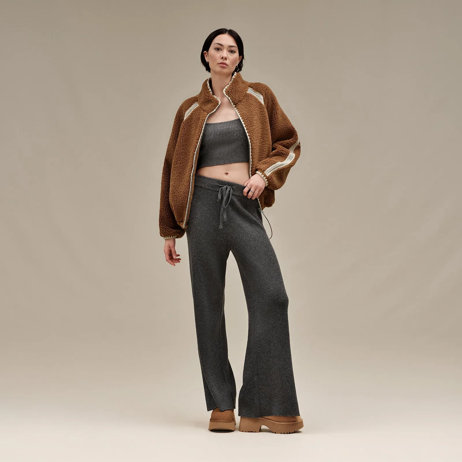 UGG® Nikia Crochet UGGfluff Jacket (Women)