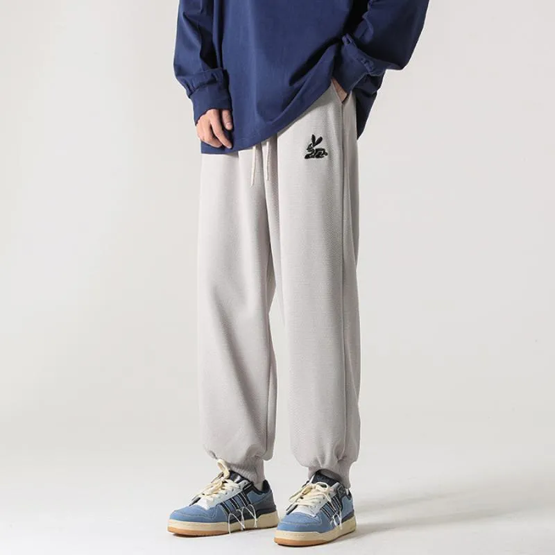 Versatile Straight Trendy Knitted Tapered Sports Loose Fit Sweatpant