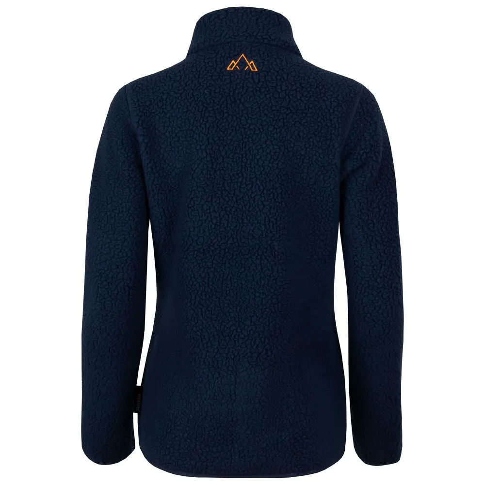 Womens Koselig Polartec Fleece Jacket (Navy/Sunshine)