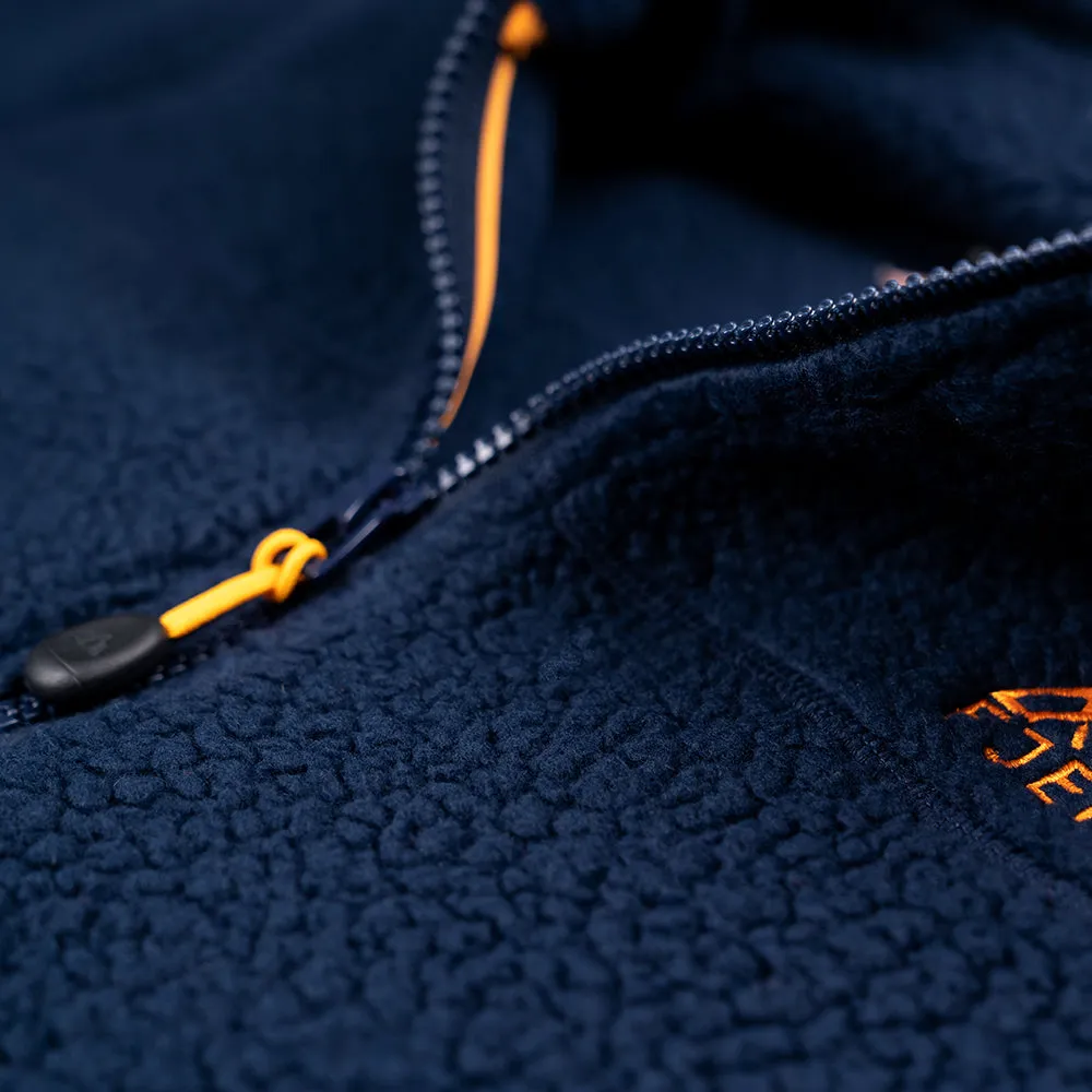 Womens Koselig Polartec Fleece Jacket (Navy/Sunshine)