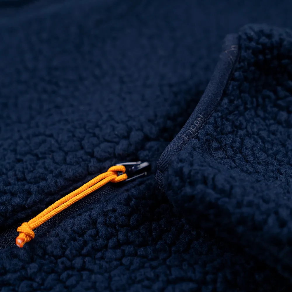 Womens Koselig Polartec Fleece Jacket (Navy/Sunshine)