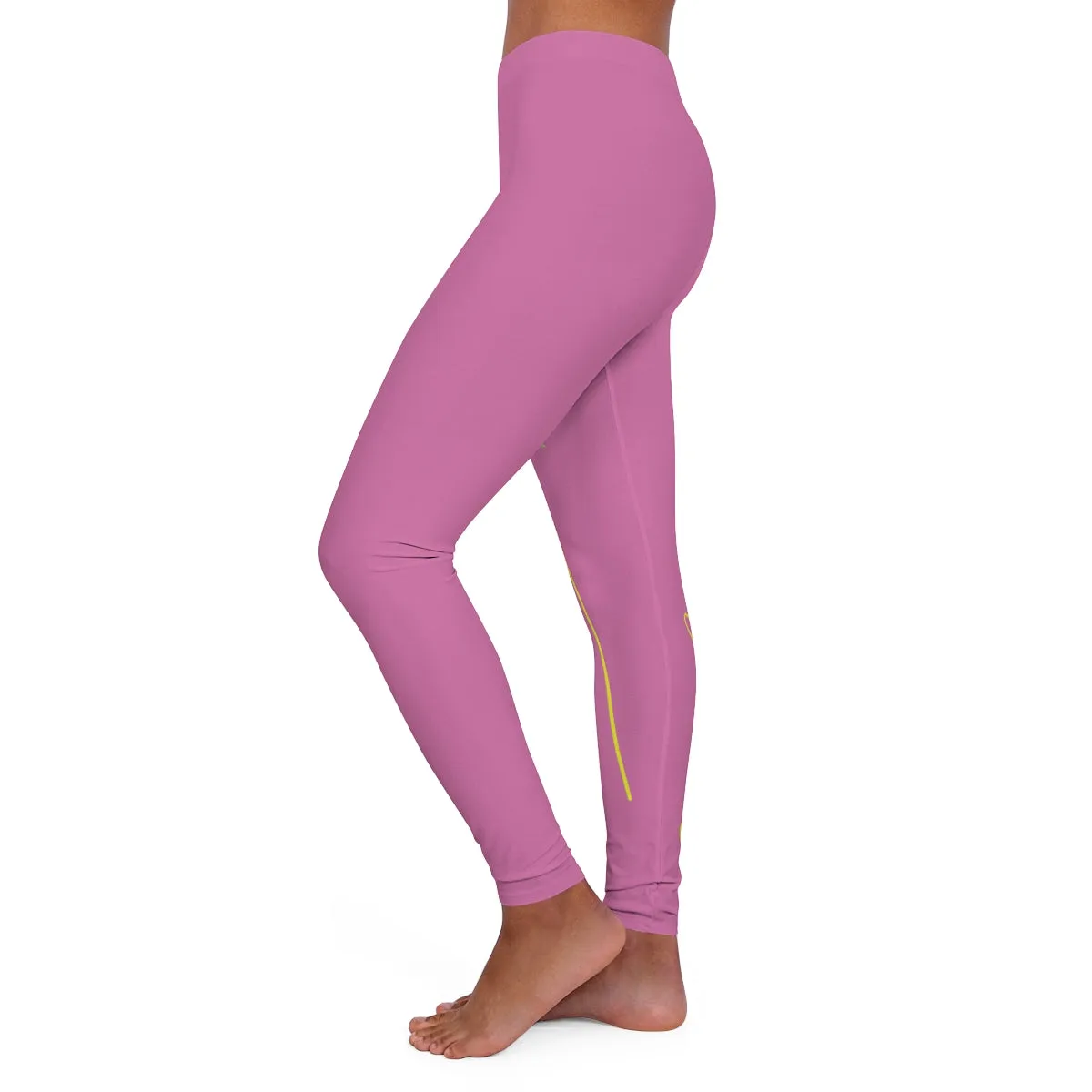 Women's Spandex Leggings (Be Yourself ) PINK