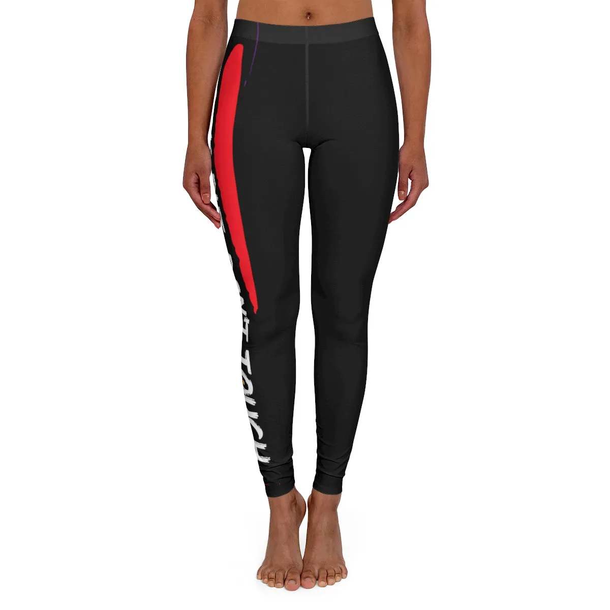 Women's Spandex Leggings ( Look but don't touch )  Black