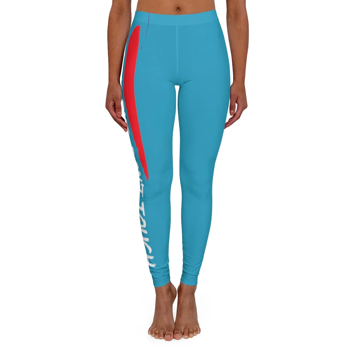 Women's Spandex Leggings ( Look but don't touch ) Turquoise