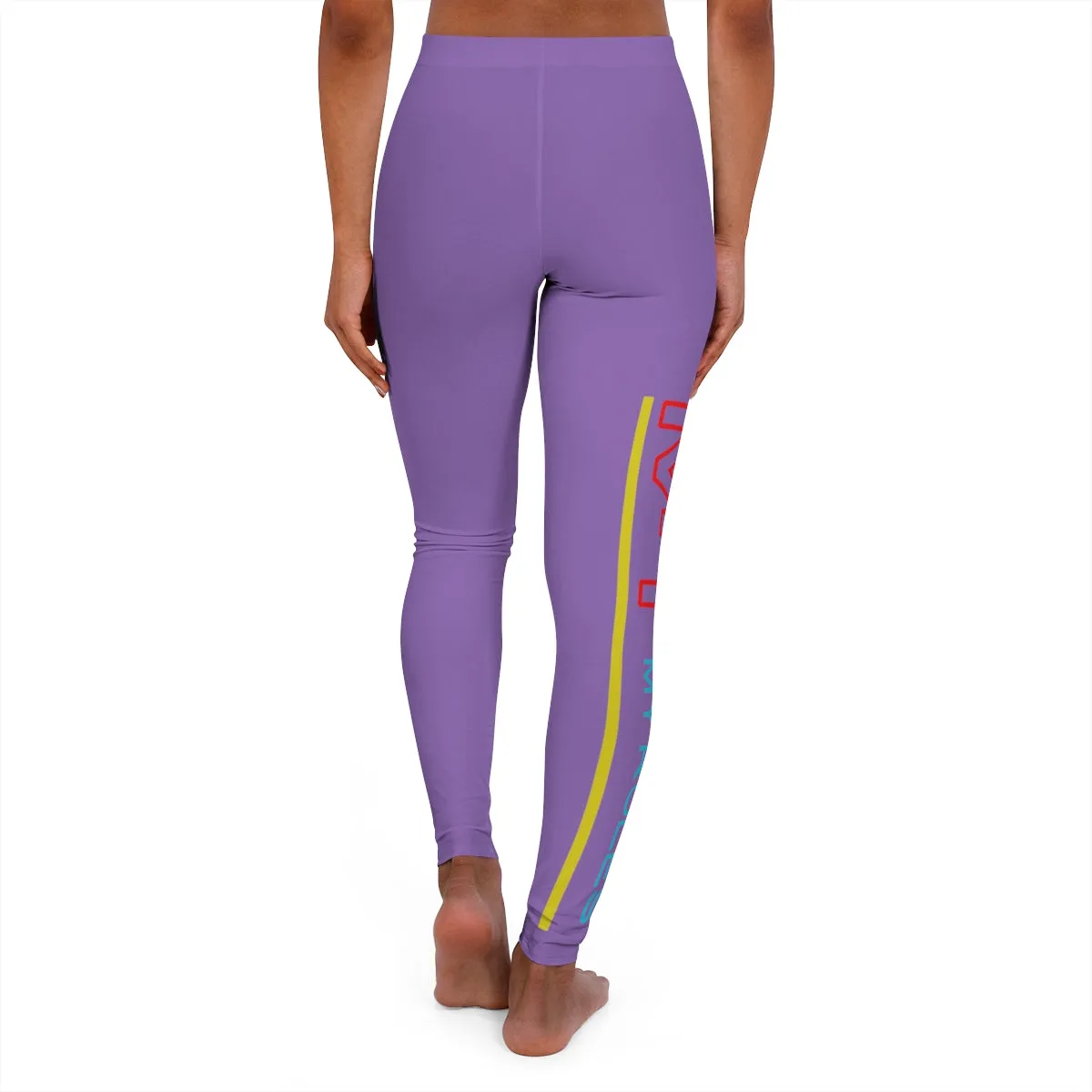 Women's Spandex Leggings ( My body my rules ) PURPLE