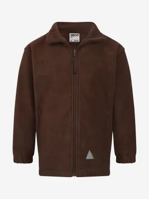 Zeco Kids School Polar Fleece Jacket in Brown